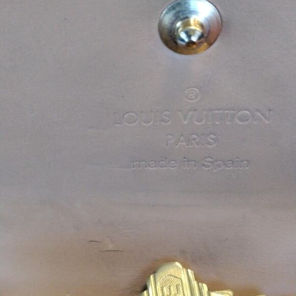 Louis Vuitton Vernis Key Case Holder Yellow 4 Hooks Monogram Luxury Vintage - Picture 8 of 12